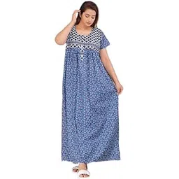 becooper Stylish Cotton Nighty for Women Sleepwear Free Size Upto XXL (Single30$P)-picture-39