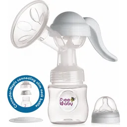beebaby Comfort Fit 2 in 1 Manual Breast Pump with Connector for connecting Slim Neck Bottles, 3 Level Suction Adjustment, 100% BPA Free.- Manual-picture-27
