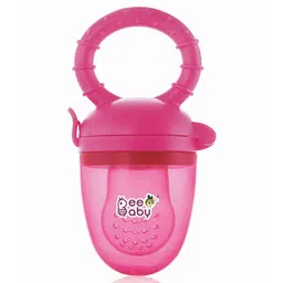 BeeBaby Fruttino Silicone Food & Fruit Nibbler Soft - Pink-image-2