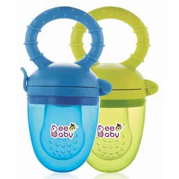 BeeBaby Fruttino Silicone Fruit Nibbler Pack of 2 - Blue & Green-image-7