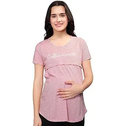 beebelle Women's Cotton Stripe Print Feeding/Nursing/Maternity Tops 1146-picture-47