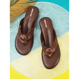 Beeone Women Striped Open Toe Flats-picture-11