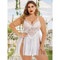 Beera Self Design Shoulder Straps Baby Doll-picture-33