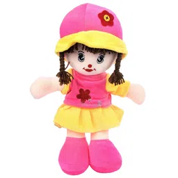 BeeWee Addie Girl Plush Soft Doll Toy Pink - Height 35 cm-picture-11