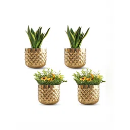 BEHOMA Set Of 4 Metal Pineapple Planter-picture-30