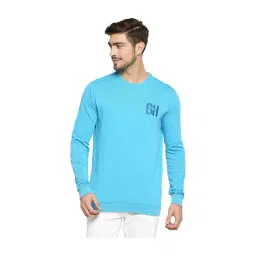 Being Human Aqua Blue Printed Sweatshirt-picture-20