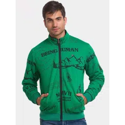 Being Human Black & Green Regular Fit Reversible Jackets-picture-16