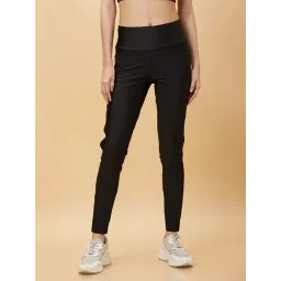 Being Human Black Cotton Blend Slim Fit Mid Rise Tights-picture-27