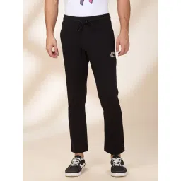 Being Human Black Cotton Slim Fit Solid Trackpants-picture-31