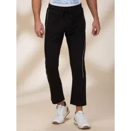 Being Human Black Cotton Slim Fit Solid Trackpants-picture-42