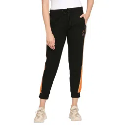 Being Human Black Mid Rise Joggers image 1