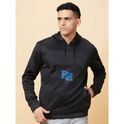 Being Human Black Regular Fit Hooded Sweatshirt-picture-10