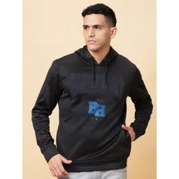 Being Human Black Regular Fit Hooded Sweatshirt image 1