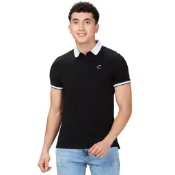 Being Human Black Regular Fit Polo T-Shirt-picture-31