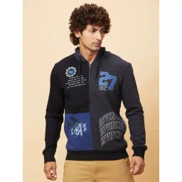 Being Human Black Regular Fit Printed Hooded Sweatshirt-picture-44