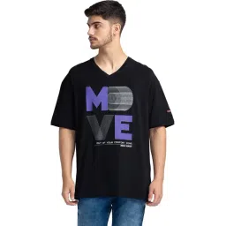 Being Human Black Regular Fit Printed T-Shirt-picture-38