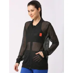 Being Human Black Regular Fit Sports Jacket image 1