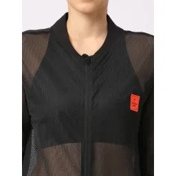 Being Human Black Regular Fit Sports Jacket image 4