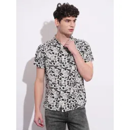 Being Human Black Slim Fit Printed Shirt-picture-34