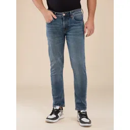 Being Human Blue Blended Slim Fit Solid Jeans-picture-26