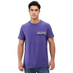 Being Human Blue Cotton Regular Fit Printed T-Shirt-picture-11