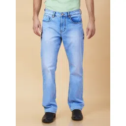 Being Human Blue Cotton Regular Fit Solid Jeans-picture-27