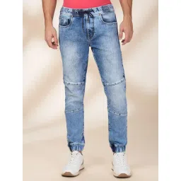 Being Human Blue Cotton Regular Fit Solid Jeans-picture-40