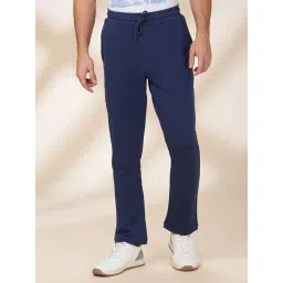Being Human Blue Cotton Regular Fit Solid Trackpants-picture-33