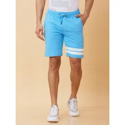 Being Human Blue Regular Fit Shorts-picture-35