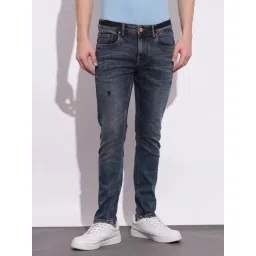 Being Human Blue Slim Fit Distressed Jeans-image-8