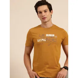 Being Human Brand Logo Printed Pure Cotton Slim Fit T-shirt-picture-23