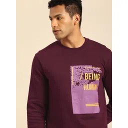 Being Human Brand Logo Printed Pure Cotton Sweatshirt-picture-26