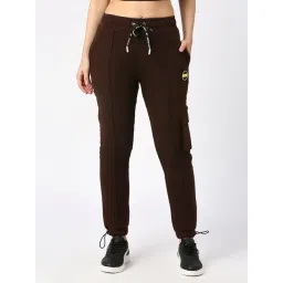 Being Human Brown Cotton Blend Relaxed Fit Joggers-picture-21