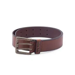 Being Human Brown Leather Wide Belt for Men-picture-10
