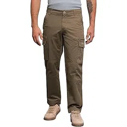 being human Brown Regular Fit Cargos-picture-18