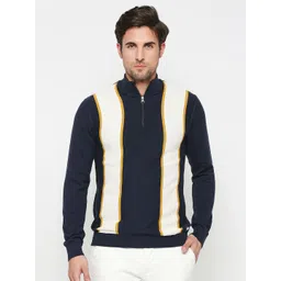 Being Human Colourblocked Half Zip Pullover image 1