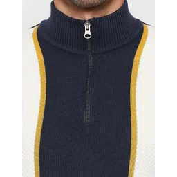 Being Human Colourblocked Half Zip Pullover image 2