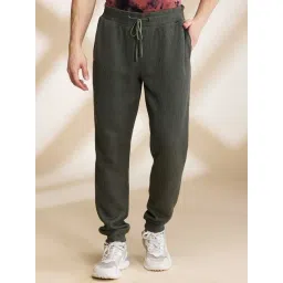 Being Human Dark Green Regular Fit Joggers-picture-43