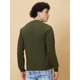 Being Human Dark Green Regular Fit Printed Sweatshirt image 2