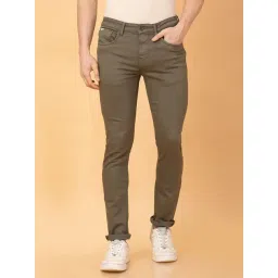 Being Human Dark Green Slim Fit Jeans-picture-24