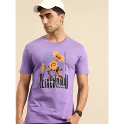 Being Human Floral Printed Pure Cotton Slim Fit T-shirt-picture-14