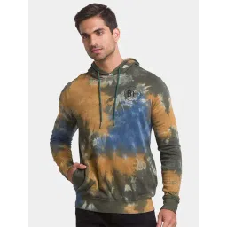 Being Human Green Cotton Regular Fit Logo Printed Hooded Sweatshirts-picture-18