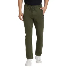 Being Human Green Cotton Regular Fit Trackpants-picture-16