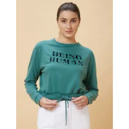 Being Human Green Printed Sweatshirt-picture-33