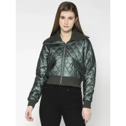 Being Human Green Quilted Jacket-picture-42