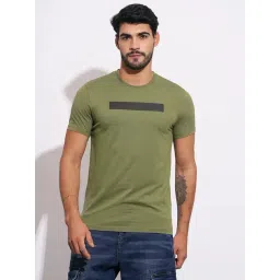 Being Human Green Regular Fit Logo Printed T-Shirt-picture-15