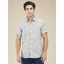 Being Human Grey Cotton Regular Fit Printed Shirt-picture-37