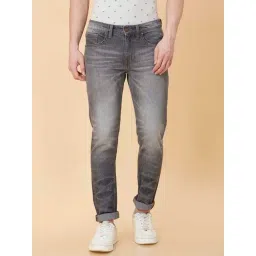 Being Human Grey Slim Fit Heavily Washed Jeans-picture-19