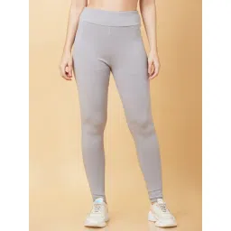 Being Human Grey Slim Fit Mid Rise Leggings-picture-20
