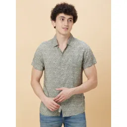 Being Human Grey Slim Fit Printed Shirts-picture-21